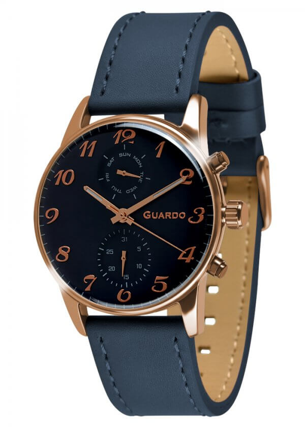 Zegarek Guardo 012009(3)-4 Różowe Złoto