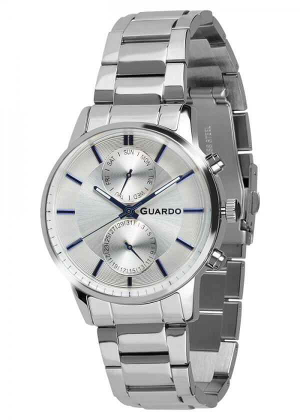 Zegarek Guardo B01068-1 Srebrny