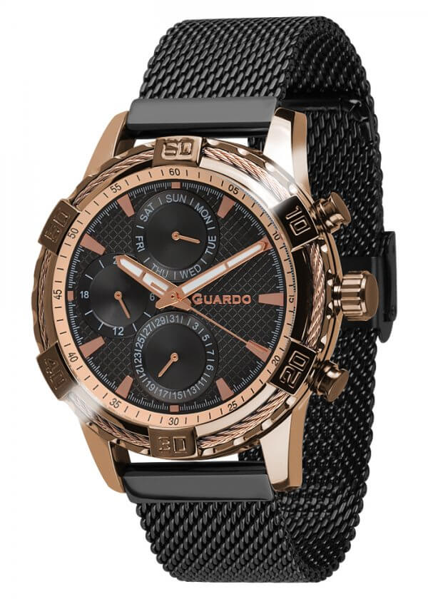 Zegarek Guardo B01352(2)-4 Różowe Złoto