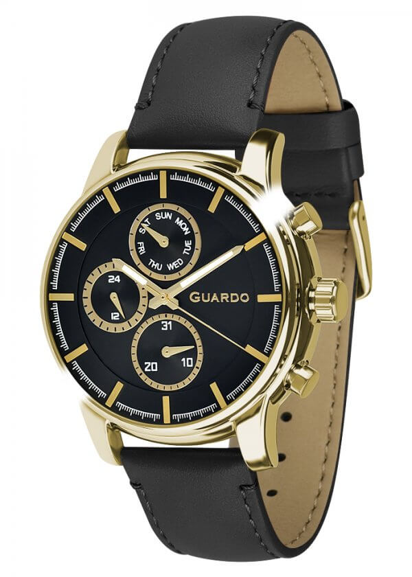 Zegarek Męski Guardo Premium 011420-5 na pasku