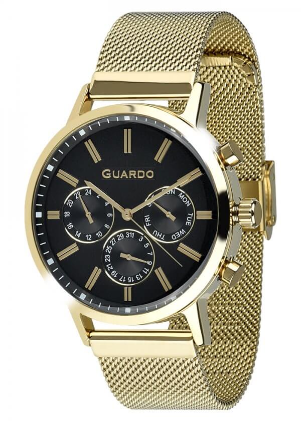 Zegarek Męski Guardo Premium 012077-4 na bransolecie mesh