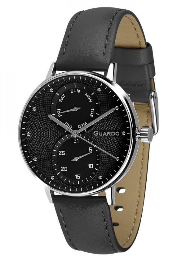 Zegarek Męski Guardo Premium 012522-1 na pasku