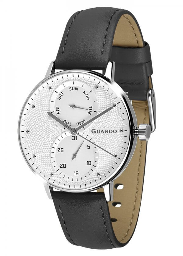 Zegarek Męski Guardo Premium 012522-2 na pasku