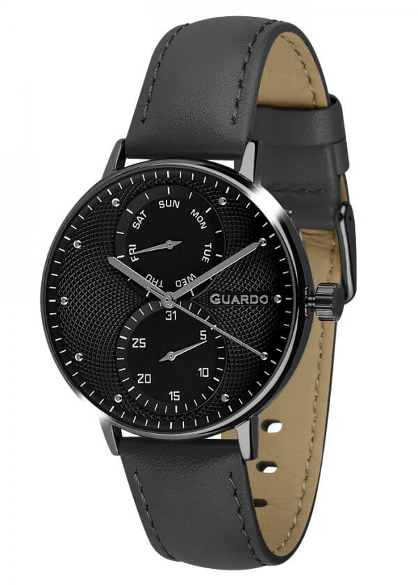 Zegarek Męski Guardo Premium 012522-5 na pasku